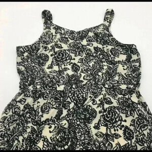 Merona Black and White Sleeveless Dress XXL